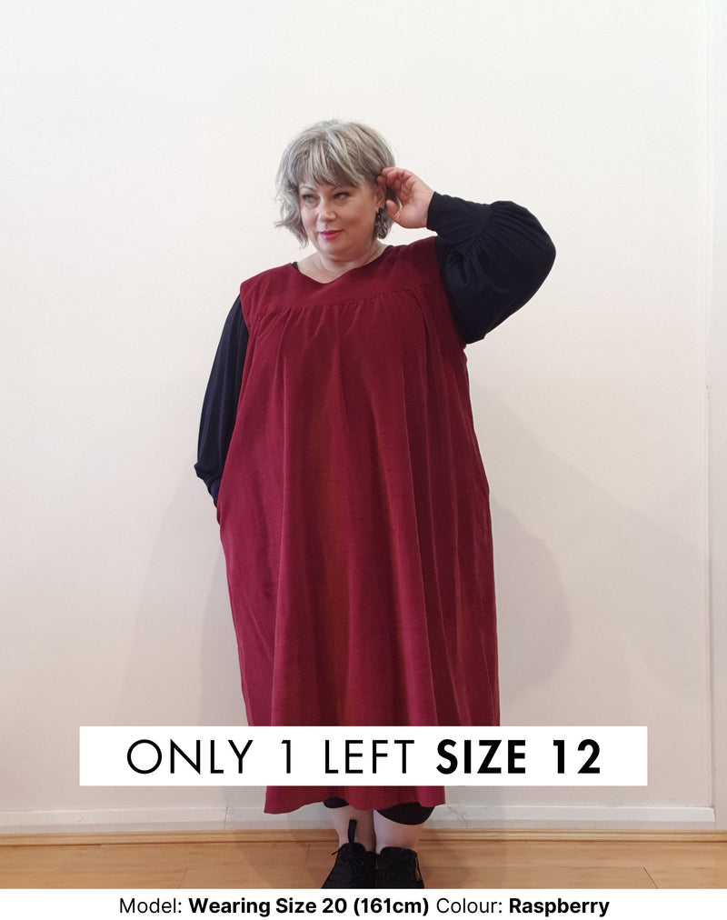 Plus Size Dresses | Plus Size Corduroy Pinafore - 3 Colours